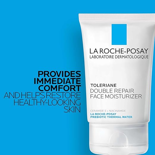 La Roche-Posay Toleriane Double Repair Face Moisturizer, Daily Moisturizer Face Cream with Ceramide & Niacinamide for All Skin Types, Immediate Comfort & Long Lasting Hydration, Fragrance Free